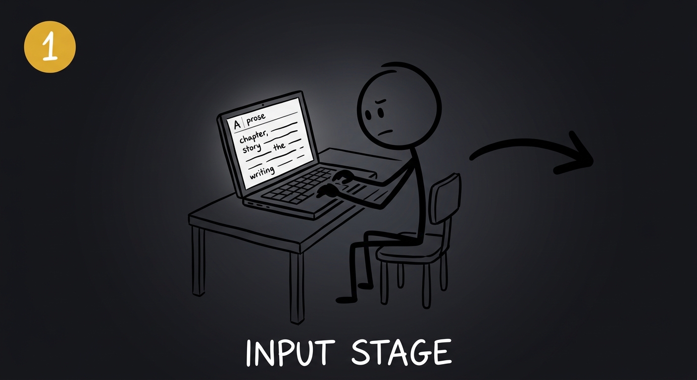 Step 1: Paste text